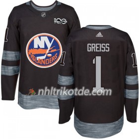 New York Islanders Trikot Thomas Greiss 1 1917-2017 100th Anniversary Adidas Schwarz Authentic - Herren